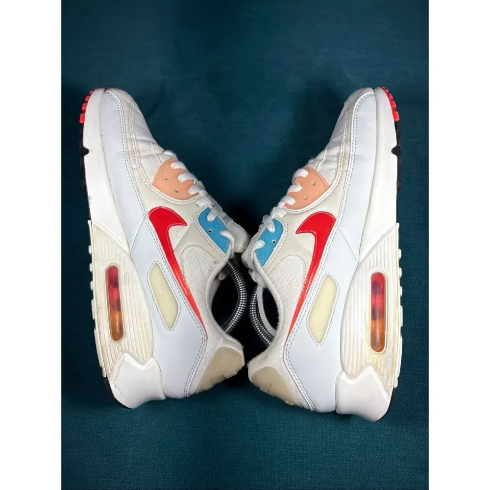 Nike Air Max 90 The Future Is In The Air Sail Infrared Men’s Size 10 DD8496-161